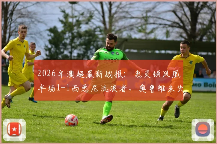 2026年澳超最新战报：惠灵顿凤凰半场1-1西悉尼流浪者，奥鲁维米失误成焦点，附实时积分榜分析
